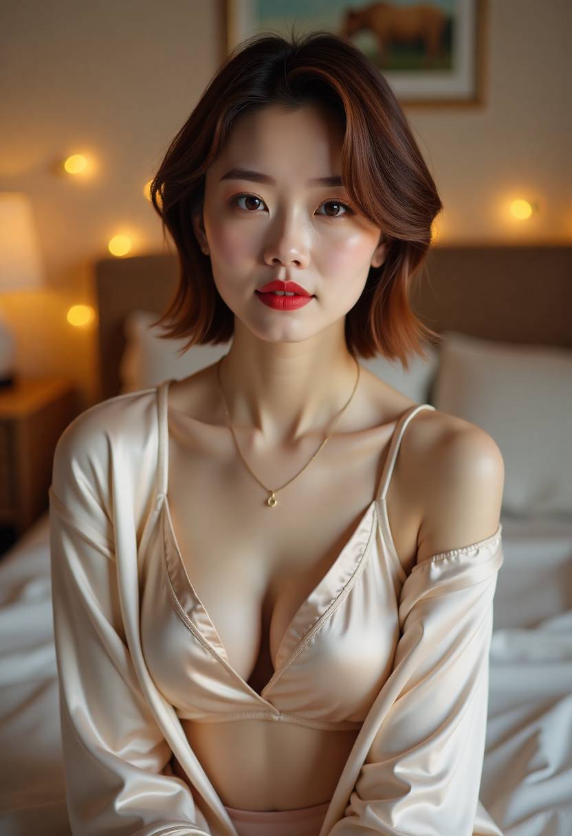 头灯下夜间采摘黄果
